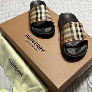 Burberry Toddler Slides